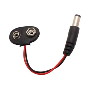 Battery Clip 9V + Standard 2.1mm DC Male Plug