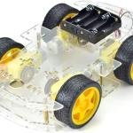 4WD Robot Car Chassis Kit with Speed Encoder Wheels 2 Floor